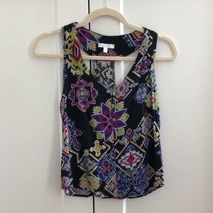 Delias tribal pattern black racerback tank
